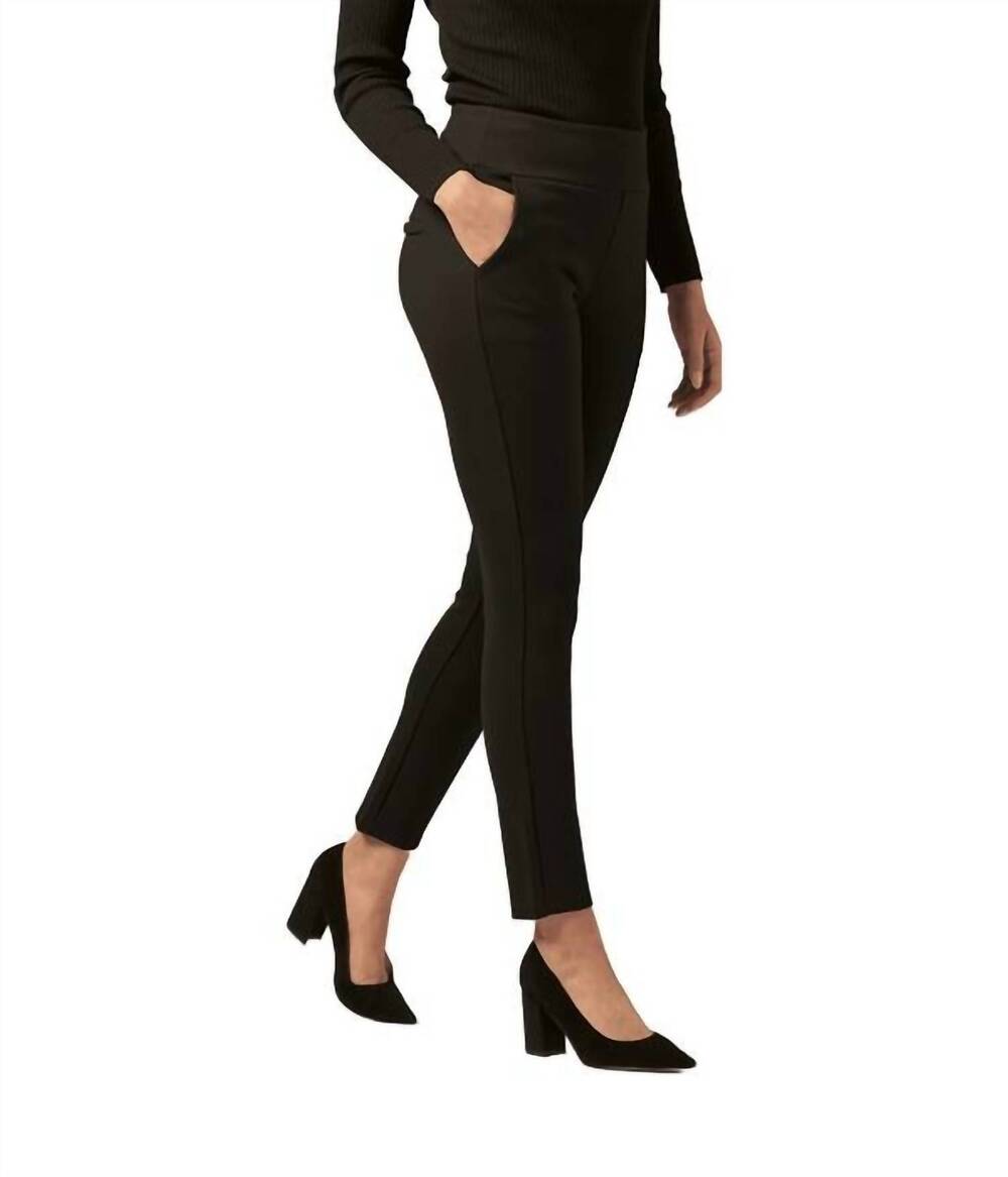 NEW CHARLIE PAIGE ponte pant - curvy in black